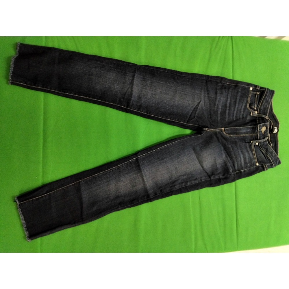 Paige Hoxton Ultra Skinny Mid-Rise Jean Women Size 23 Dark Blue+Stretch